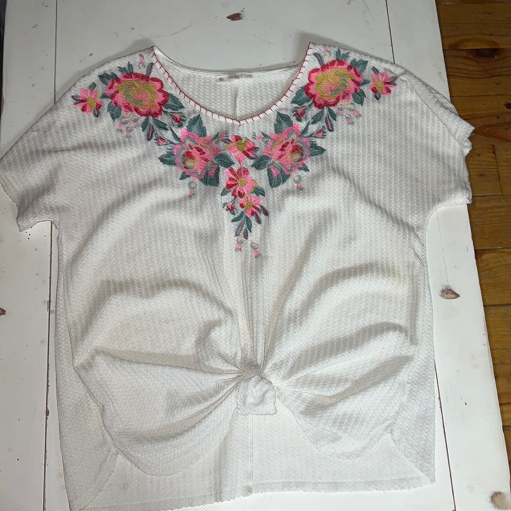 Embroidered top